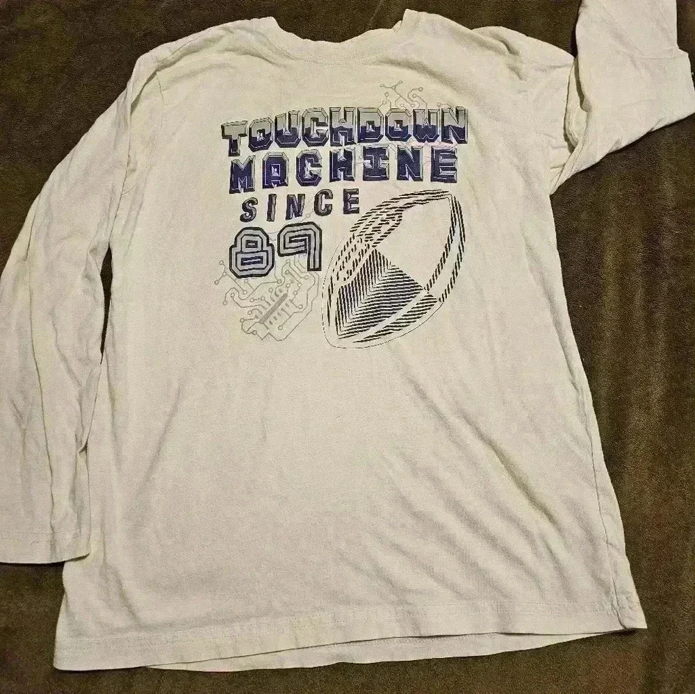 Childrens Place L 10/12  white cotton long sleeve t-shirt